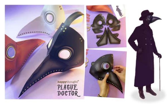 Make a mask! NEW 3D paper mask template for Halloween