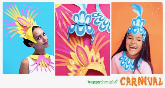 Printable Carnival crowns and headpieces for DIY Carnival costumes and  celebrations!
