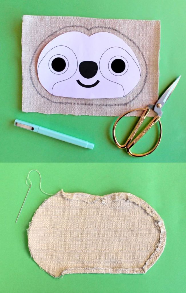 1-hoody-sloth craft costume activity