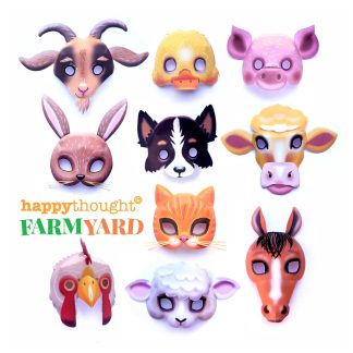 10 stunning printable farmyard animal mask templates