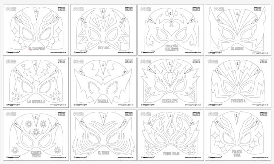 lucha libre mask designs