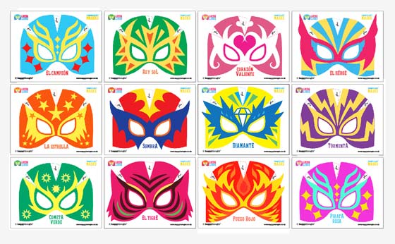 Free Lucha Libre Mask Template Free Printable Templates