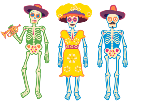 Day of the Dead games: Bingo, dressing up + face painting • Happythought