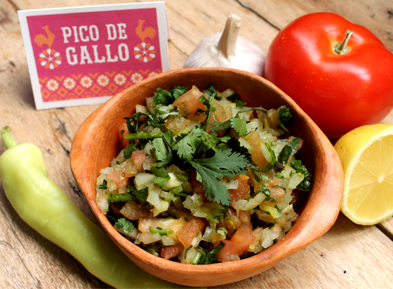 How to make pico de gallo, some favourite ingredients are tomato, chile, garlic!