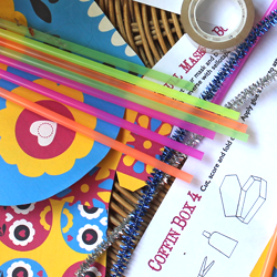 mexcan day of dead party tip activity table for children