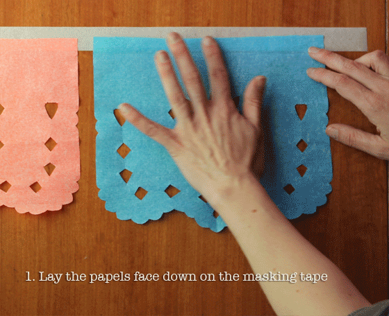 tutorial de cómo hacer papel picado con papel crepé