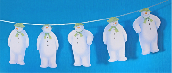 snowman and the snowdog craft tutorials channel 4 animated film garland