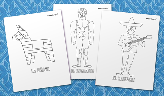 Coloring In Sheets 3 Fun Cinco De Mayo Worksheets To