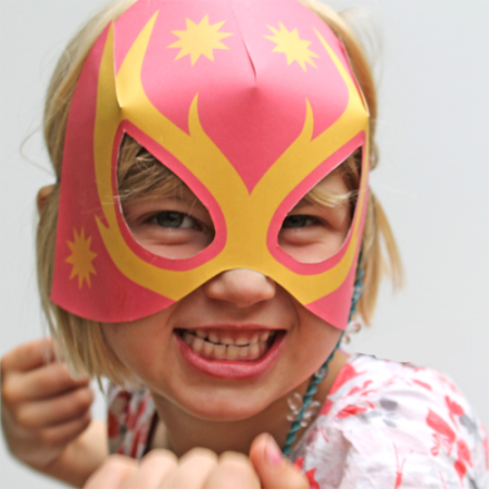 Unisex lucha libre paper mask templates to print out!