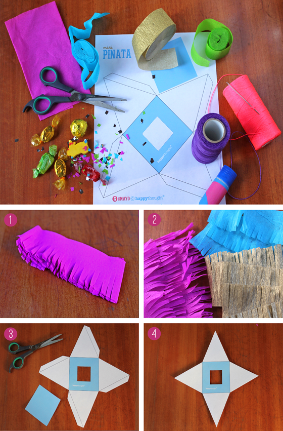 Photo instructions on how to make a pinata for Cinco de Mayo!