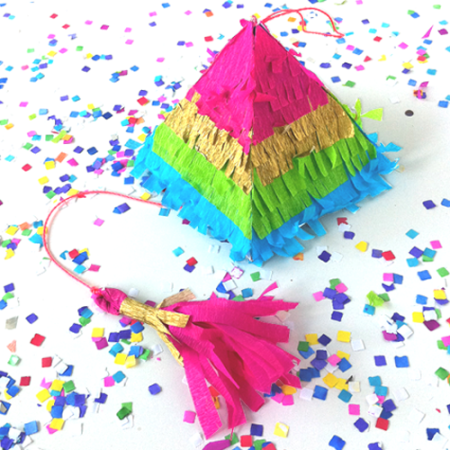 how to make a pinata or rainbow confetti Piñata for cinco de mayo fiesta