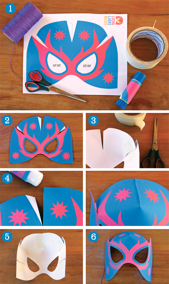 how to make lucha libre mask step by step photos