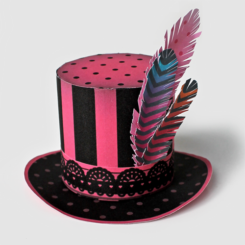 burlesque mini paper top hats for any occasion