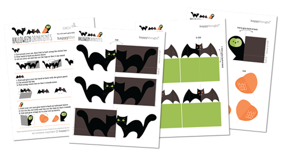 Animal Halloween printables: templates patterns diy print at home halloween!