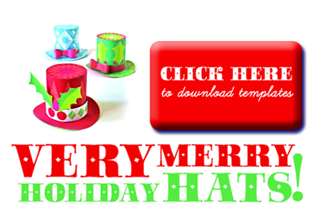 xmas festive mini top hats