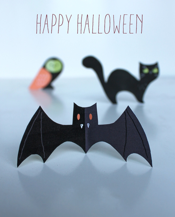 Cat owl pictures bat halloween printable templates!