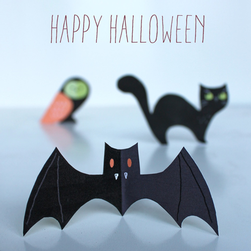 happy haunting halloween printables cute PDF templates
