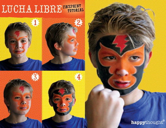 Lucha libre facepaint diy: Be a luchador for Cinco de Mayo!