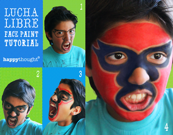 Cinco de Mayo Mexican festival: Lucha libre face paint tutorial