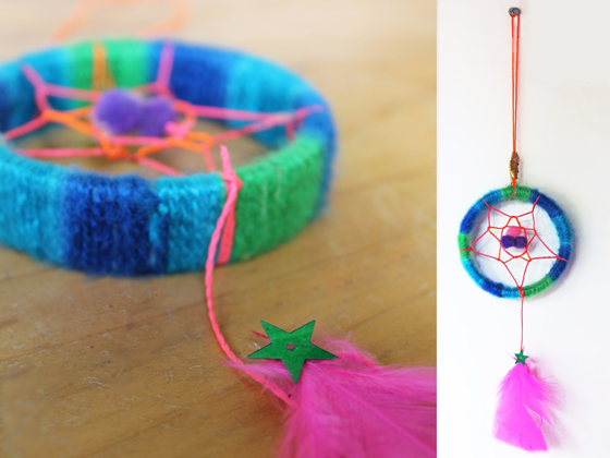 Dreamcatcher craft ideas: How to make a dreamcatcher for a classroom art activity!