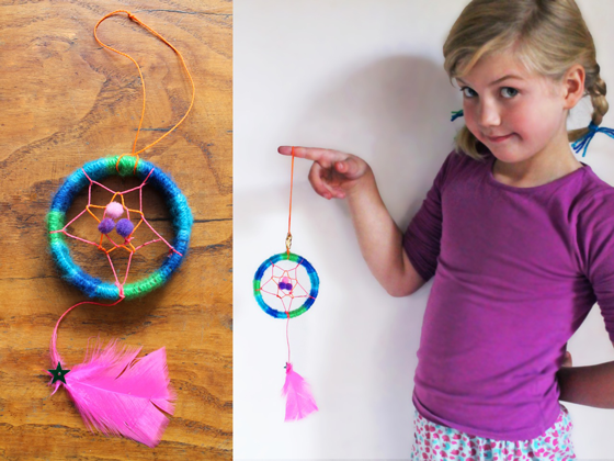 Dreamcatcher craft ideas: Mini dreamcatchers for a classroom art activity!