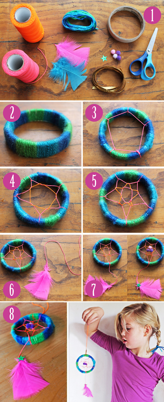 mini dream catcher diy