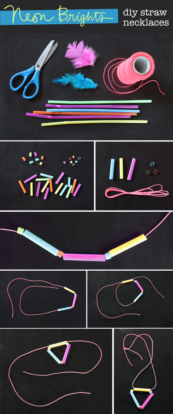 step by step photo images tutorial drinking straw crafting