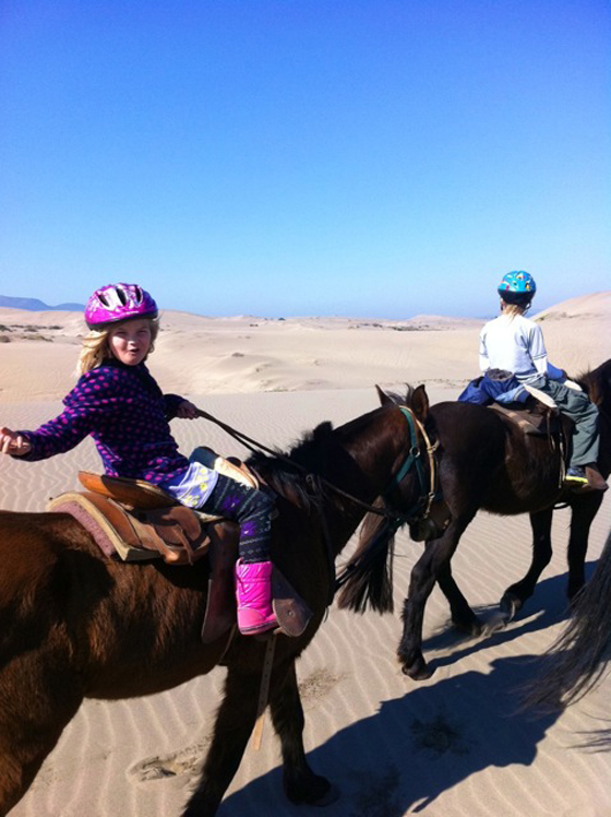 live life beach-calligraphy ritoque beach chile kids horseback riding