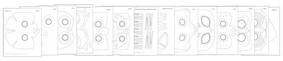 Template designs to download and make. Black and white sheets to color in.