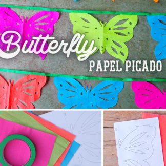 butterfly papel picado instructions on how to make a papel piacdo garland