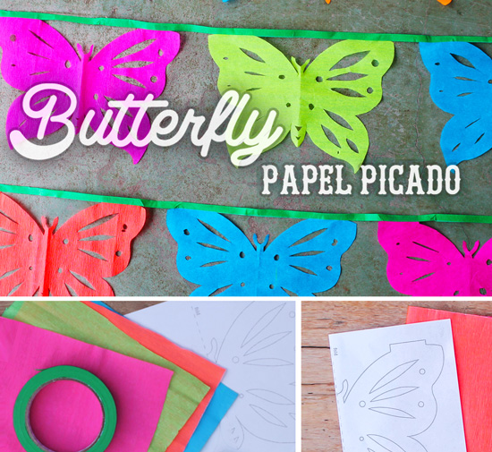 butterfly papel picado instructions on how to make a papel piacdo garland