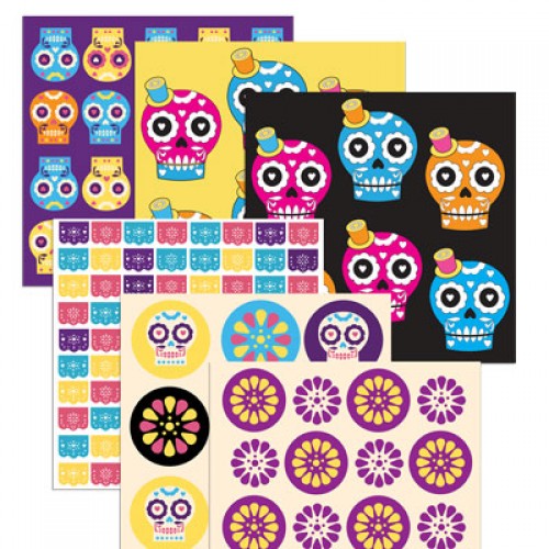 Best Day of the Dead scrapbooking artwork pack - 12 PDF papers!