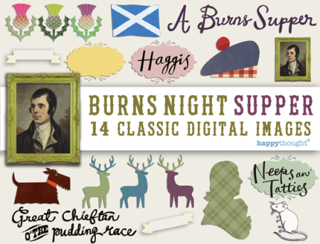 Burns night images easy scrapbooking Artwork • Happythought