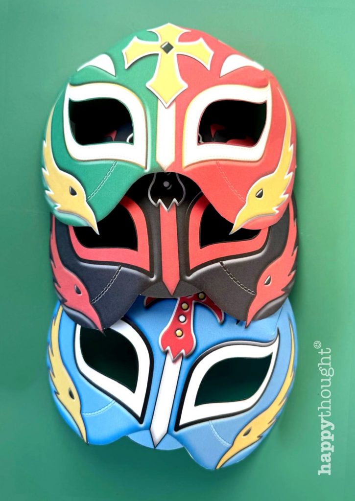 3 Rey Mysterioso wrestling masks