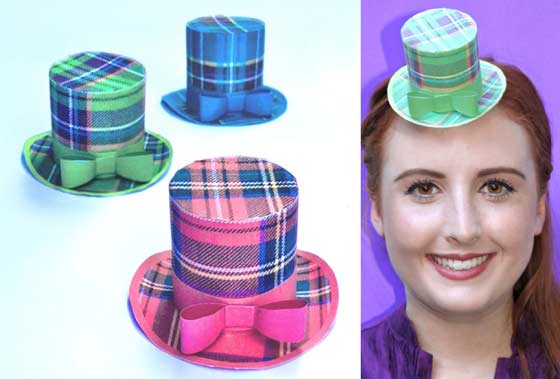 Tartan cheap top hat