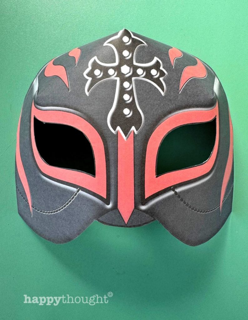 Black red Rey Mysterioso mask