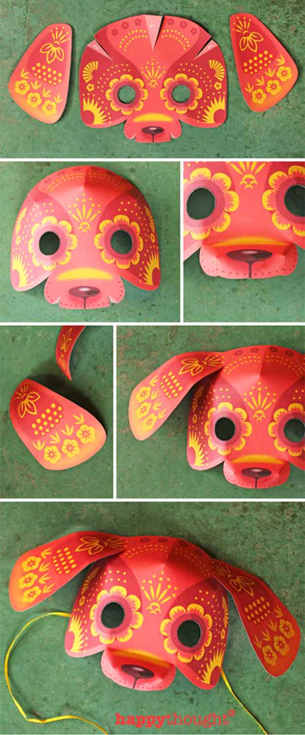 Your Chinese new year dog mask is ready to wear!