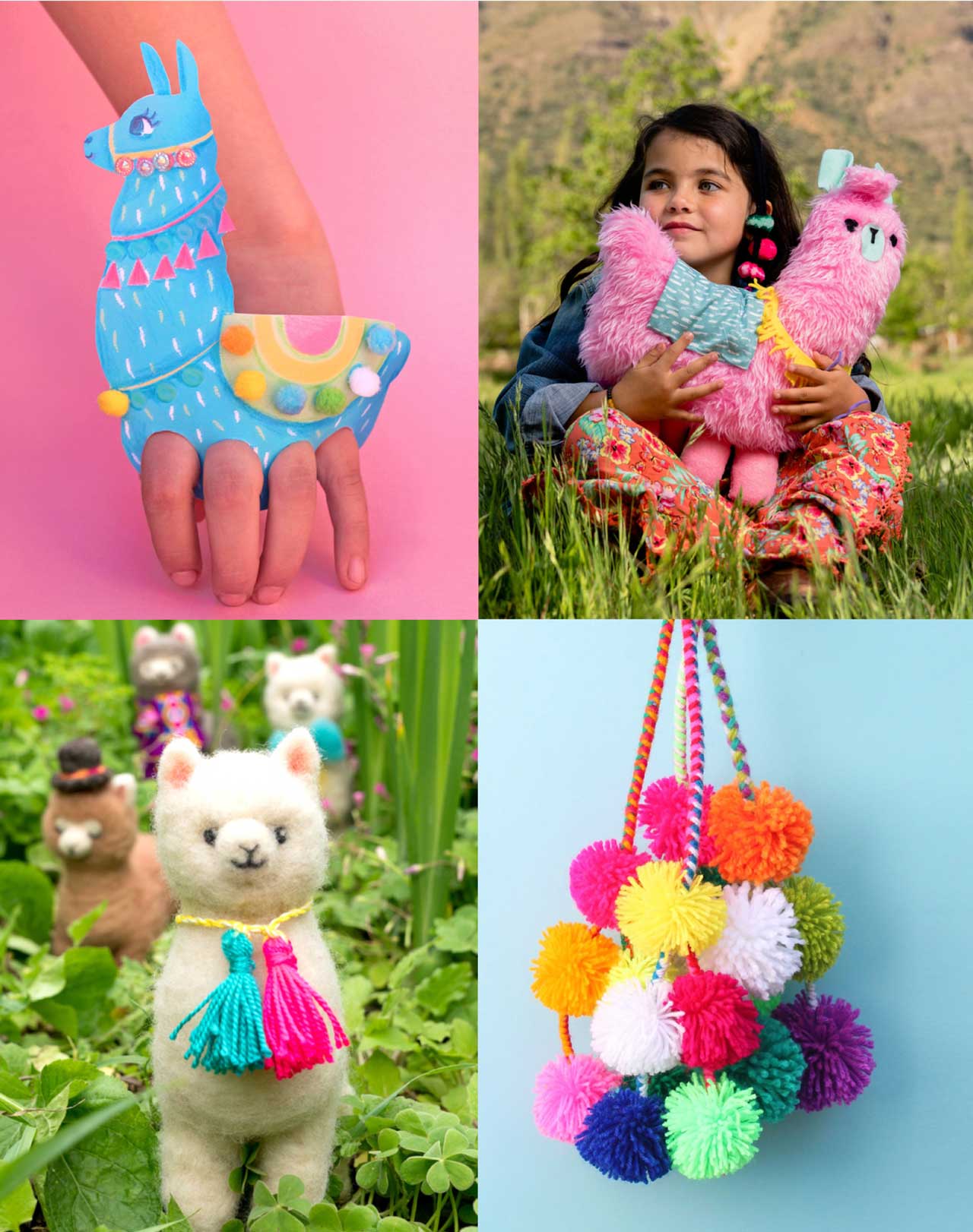 Create fantastic llama crafts with 18 crafts featured in our book 'Llama Crafts'