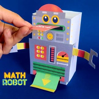 DIY Magic Math Robot Craft