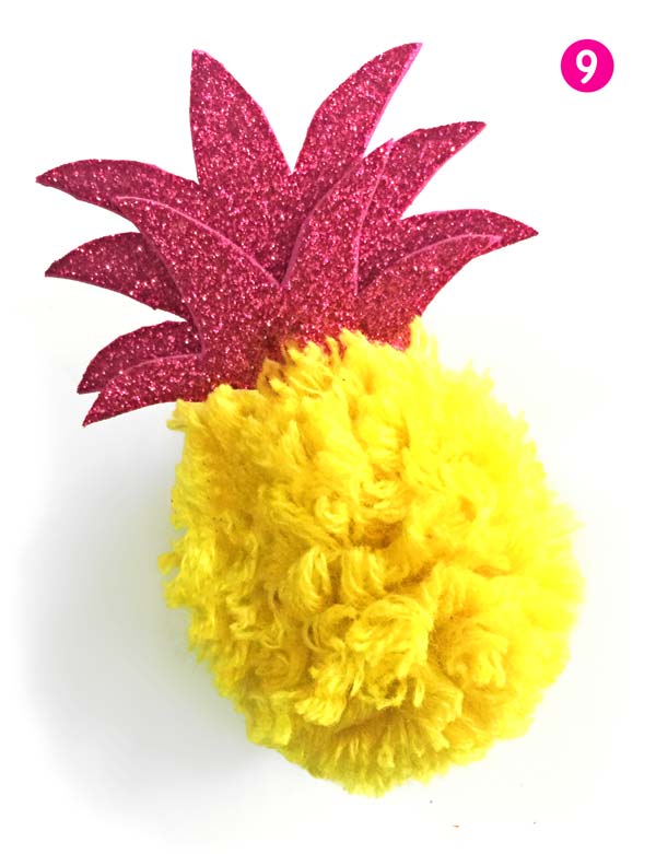 How to make a DIY pineapple - Homemade DIY pineapple craft project: