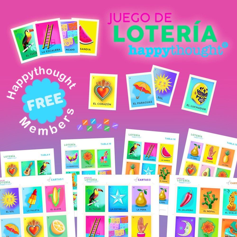 Printable Mexican Lotería game