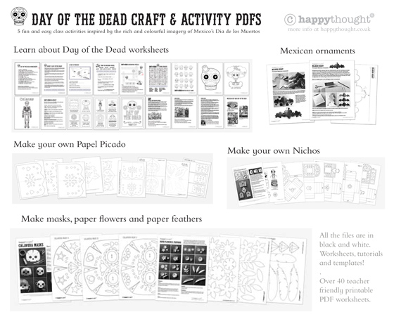 47 Day of the Dead activity and craft pages: El Dia de los Muertos!