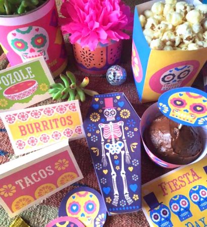 Day of the Dead: Craft project worksheets, printables and decorations ...