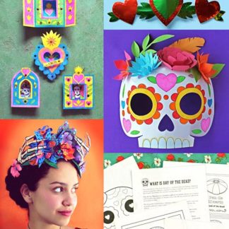 Day of the Dead activity worksheets: Download crafts and worksheets ti learn more about El Dia de los Muertos.