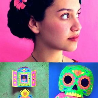 Day of the dead spanish craft kit image