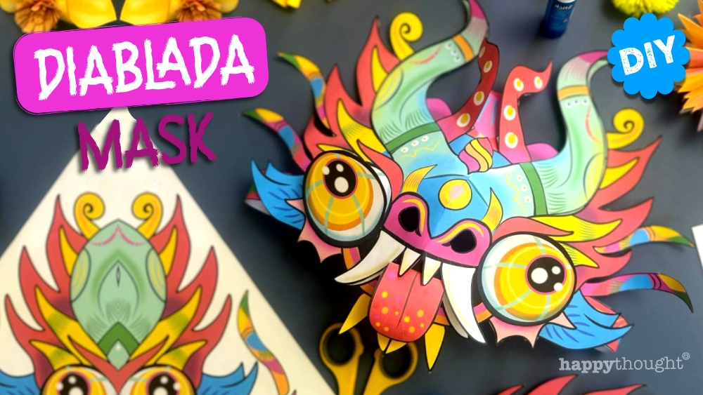 Diablada mask PDF instant download
