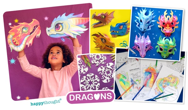 Dragon craft kit worksheets pack items