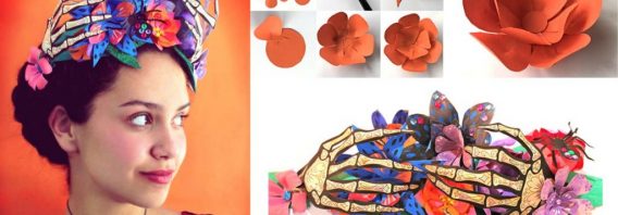 Day of the Dead paper flower crown