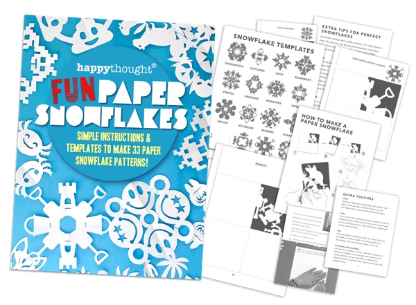 Fun paper snowflakes email