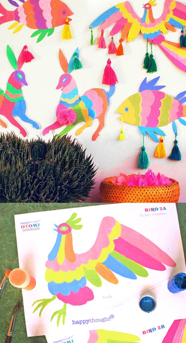 Mexican paper craft decorations. Be creative! • Happythought